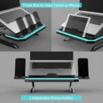 Laptop Stand with RGB Lighting 9-Level Adjustable Notebook Stand - Image 4