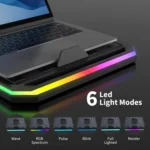 Laptop Stand with RGB Lighting 9-Level Adjustable Notebook Stand - Image 6
