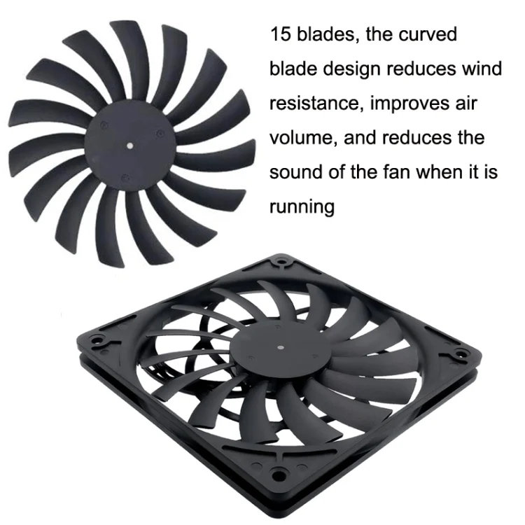 TBD0603521501_B3.webp FANNE RIce Soul F12012 Desktop Chassis Ultra-thin 4pin Cooling Fan Intelligent PWM Speed Regulation - Image 4