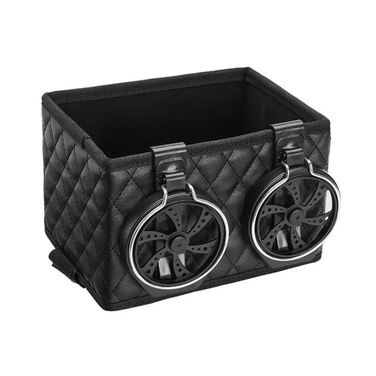 Car Armrest Box Folding Storage Box Multifunctional Water Cup Holder