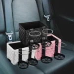 Car Armrest Box Folding Storage Box Multifunctional Water Cup Holder - Image 2