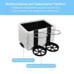 Car Armrest Box Folding Storage Box Multifunctional Water Cup Holder - Image 3