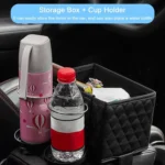 Car Armrest Box Folding Storage Box Multifunctional Water Cup Holder - Image 6
