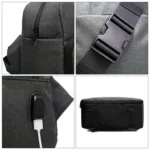 SLR Camera Bag Men Crossbody  Photography Bag Waterproof Carrying Case with USB Charging Port - Image 8