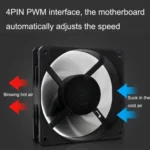 MF14025 4pin High Air Volume Low Noise High Wind Pressure FDB Magnetic Suspension Chassis Fan - Image 3