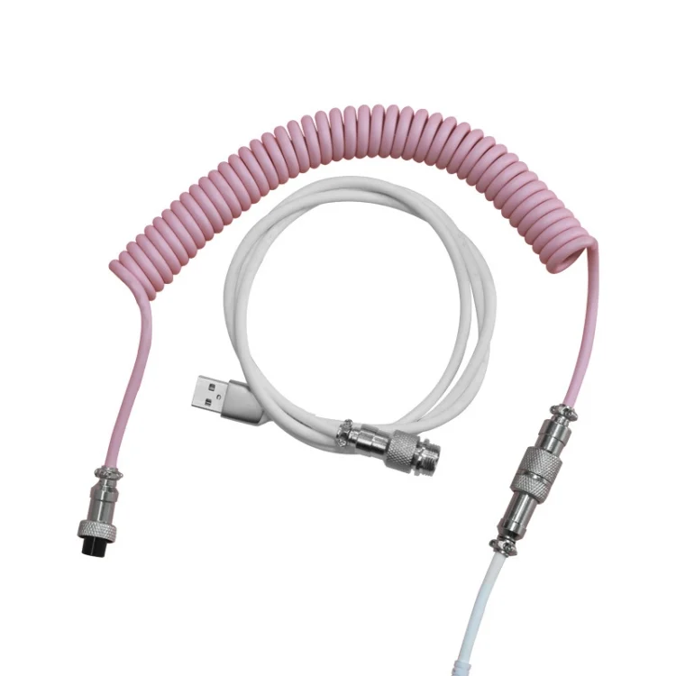 Ajazz AL60 USB To Type-C/USB-C Keyboard Extension Line Single Hole Connector, Cable Length: 2.3m