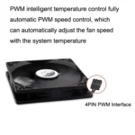 FANNER Ice Soul F10015 Desktop Computer Radiator PWM Intelligent Speed Regulation Ultra-thin Chassis Fan - Image 4