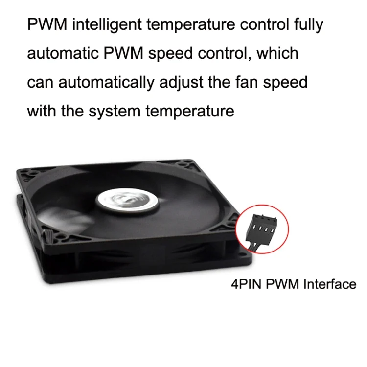 TBD0603536301_B3.webp FANNER Ice Soul F10015 Desktop Computer Radiator PWM Intelligent Speed Regulation Ultra-thin Chassis Fan - Image 4