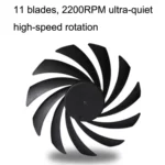FANNER Ice Soul F10015 Desktop Computer Radiator PWM Intelligent Speed Regulation Ultra-thin Chassis Fan - Image 5