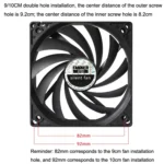 FANNER Ice Soul F10015 Desktop Computer Radiator PWM Intelligent Speed Regulation Ultra-thin Chassis Fan - Image 6