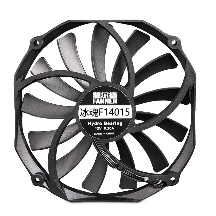 TBD0603537401_B1.webp FANNER Ice Soul F14015 4PIN PWM Ultra-thin Chassis Fan Desktop Computer Radiator - Image 2