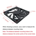 FANNER Ice Soul F8010 Ultra Thin 4pin PWM Intelligent Speed Adjustment Chassis Fan - Image 6