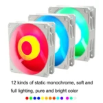 MF12025 5V ARGB 12cm Shenguang Synchronous Water Cold Radiator Large Air Volume Chassis Fan - Image 3