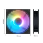MF14025 5V ARGB 14cm Shenguang Synchronous Magnetic Evitation Dynamic Pressure Bearing Row Chassis Fan - Image 2