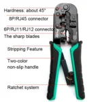 ProsKit CP-376TR 4P/6P/8P Three-Use Network Crimping Pliers - Image 5