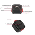 Quick Release Plate Clamp for DSLR Camera Camcorder Tripod Monopod - Image 3
