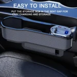 Vehicle Seat Gap Storage Box Organizer Front Seat Console Side Pocket ,Spec: - Image 6