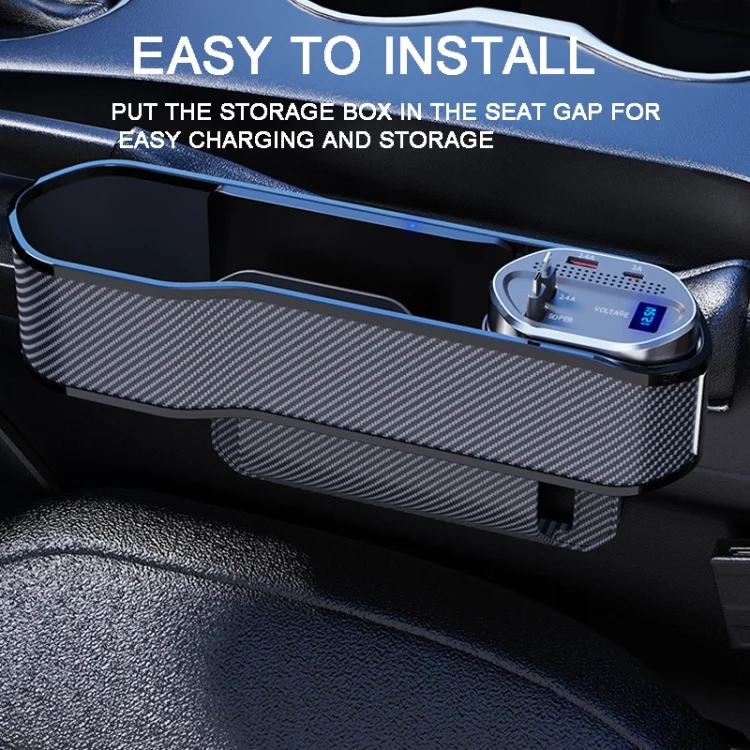 TBD0603549701_B5.webp Vehicle Seat Gap Storage Box Organizer Front Seat Console Side Pocket ,Spec: - Image 6