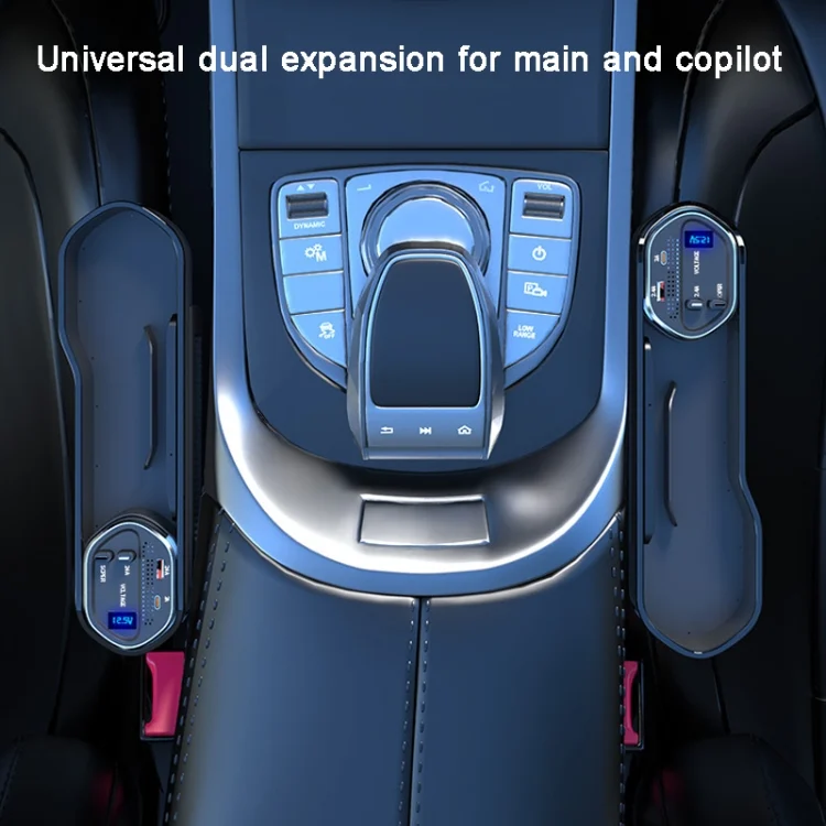 TBD0603549701_B6.webp Vehicle Seat Gap Storage Box Organizer Front Seat Console Side Pocket ,Spec: - Image 7