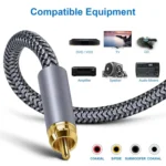 Pure Copper RCA Coaxial HIFI Digital Audio Cable SPDIF Subwoofer Speaker Cable - Image 3
