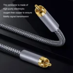 Pure Copper RCA Coaxial HIFI Digital Audio Cable SPDIF Subwoofer Speaker Cable - Image 5