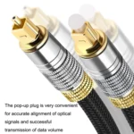 Optical Fiber Audio Cable Speaker Power Amplifier Digital Audiophile Square To Square Signal Cable - Image 3