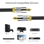 Optical Fiber Audio Cable Speaker Power Amplifier Digital Audiophile Square To Square Signal Cable - Image 6