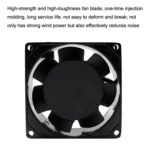 8cm Silent Chassis Cabinet Cooling Fan - Image 3