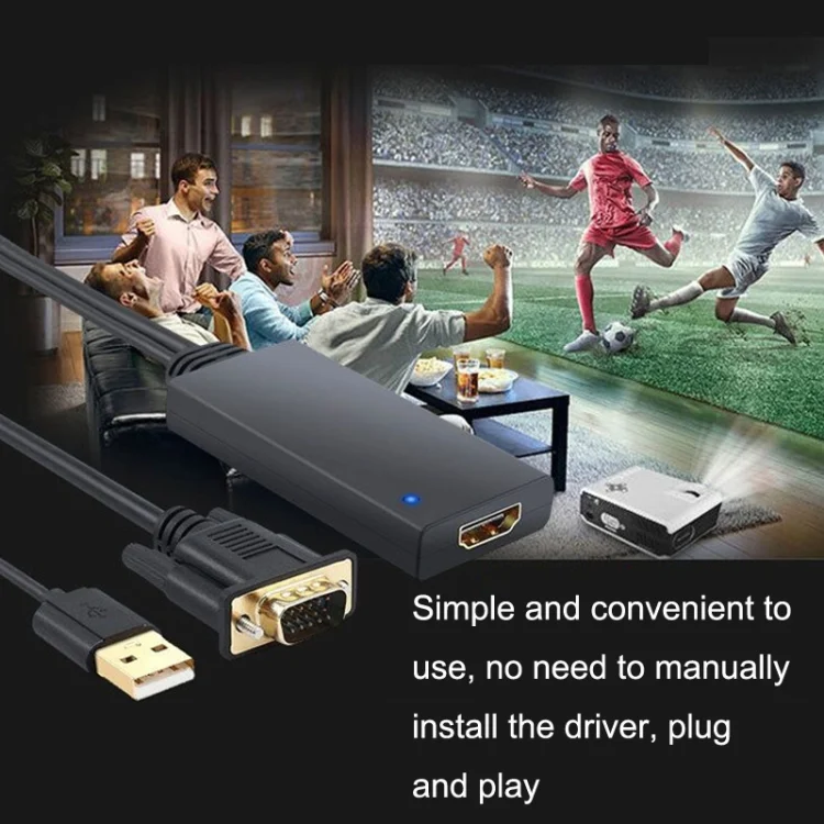 TBD0603557001_B7.webp HD55Y VGA To HDMI Adapter Cable VGA+USB To HD 1080P Converter With Power Supply - Image 8
