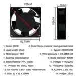 9cm Silent Chassis Cabinet Heat Dissipation Fan - Image 6