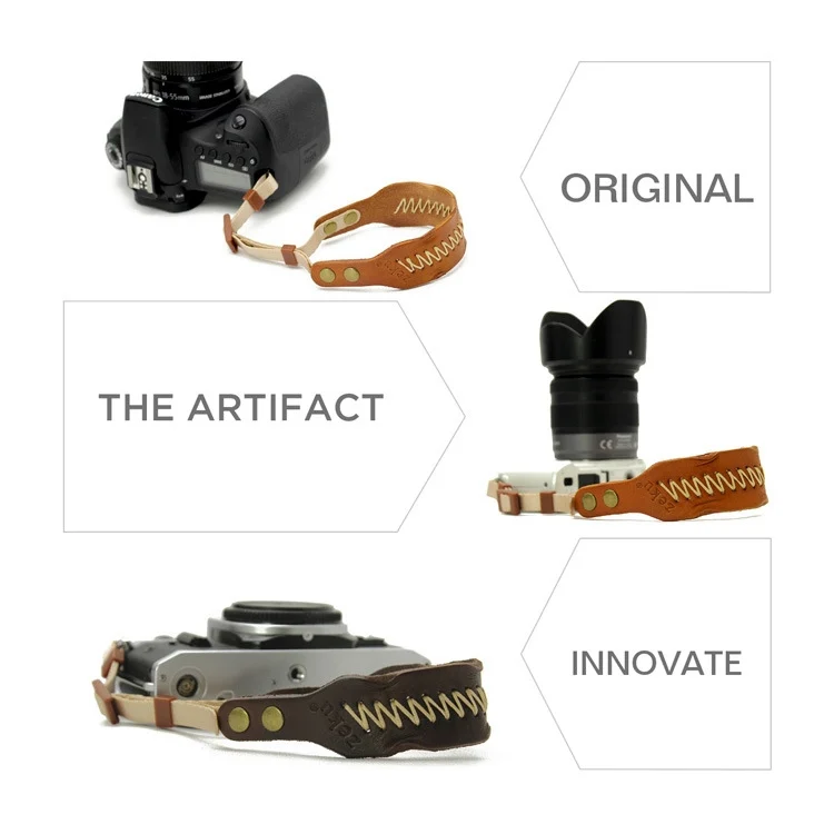 TBD06035918_B6.webp Vintage Leather SLR Wristband Anti-drop Camera Wrist Strap without Camera - Image 7