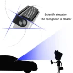 Aluminum Alloy Temporary Parking Number Plate Interior Decoration - Image 3