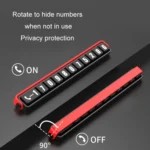 Aluminum Alloy Temporary Parking Number Plate Interior Decoration - Image 6