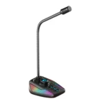 USB Gaming Microphone Built In Sound Card 5 Voice Changing Modes with RGB Lighting - Image 2