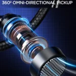 USB Gaming Microphone Built In Sound Card 5 Voice Changing Modes with RGB Lighting - Image 8