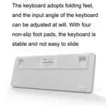 Ajazz K870T 87-Key Hot Swap Bluetooth/Wired Dual Mode RGB Backlight Office Game Mechanical Keyboard - Image 5