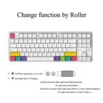 Ajazz K870T 87-Key Hot Swap Bluetooth/Wired Dual Mode RGB Backlight Office Game Mechanical Keyboard - Image 8