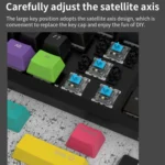 Ajazz K870T 87-Key Hot Swap Bluetooth/Wired Dual Mode RGB Backlight Office Game Mechanical Keyboard - Image 10