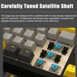 Ajazz K870T Pro 87 Keys Three Mode Wireless/Bluetooth/Wired Pluggable RGB Mechanical Keyboard - Image 4