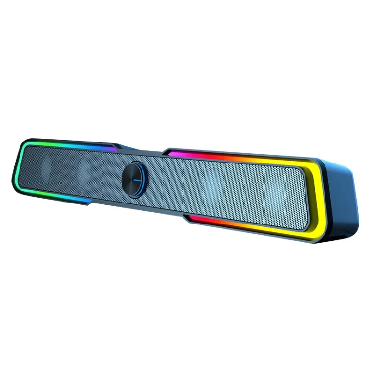 HP DHE6002S RGB Lights HiFi Sound Effect Computer Audio Desktop Long Strip Speakers