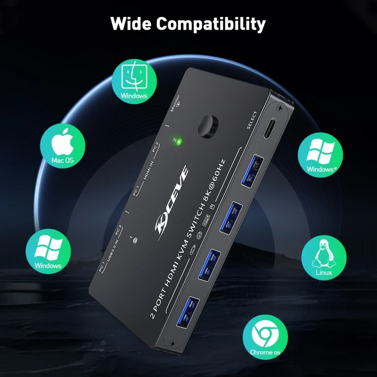 TBD06036163_B7.webp KC-KVM8201 USB3.0 Switch U Disk Printer Two Computers To Share 8K HDMI KVM Switch - Image 8