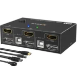 202DH DP HDMI Dual Channel KVM Switch Computer Host DP Interface Keyboard Mouse Sharing Display