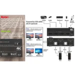 202DH DP HDMI Dual Channel KVM Switch Computer Host DP Interface Keyboard Mouse Sharing Display - Image 3