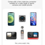 TELESIN 360 Degree Rotation Magnetic Backpack Clip Clamp Mount For Action Camera - Image 8