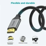 QGeeM QG-AV17 HDMI To HDMI Connection Cable Support 8K&60Hz - Image 3