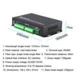 1pair YH-VD48508 SC 8-way Bidirectional Data Network Optical Transceiver Fiber Optic Transceiver - Image 8