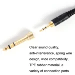 ZS0185 For Sennheiser HD598 / HD558 / HD518 / HD595 Earphone Spring Cable, Cable Length: 1.4m-3m - Image 6