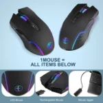 E50 2.4G Wireless Mouse Jiggler Portable Cordless Mouse With 7 Keys - Image 3