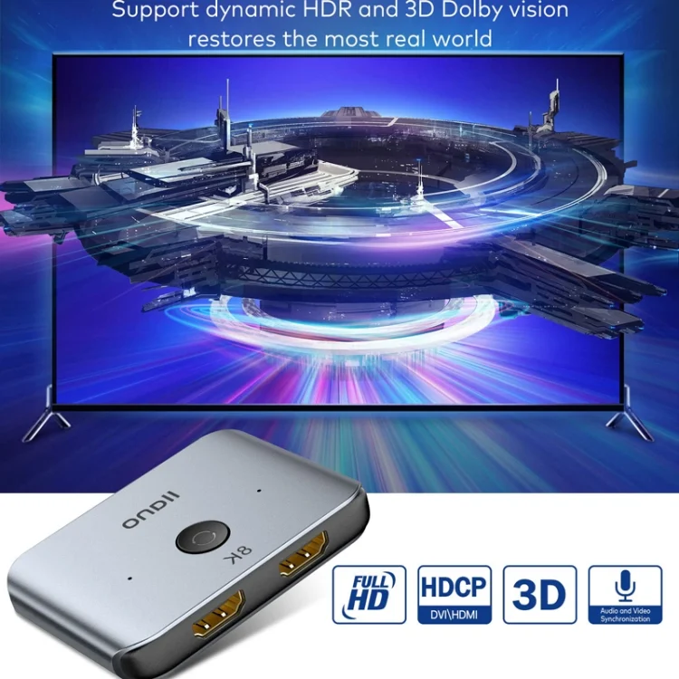 TBD06036536_9.webp llano LCTS502G 2 In 1 Out 2-Way Conversion HDMI Switcher Version 2.1 8K Ultra HD Video - Image 10