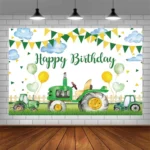 Farm Tractor Photography Backdrop Cloth Birthday Party Decoration Supplies - Image 5